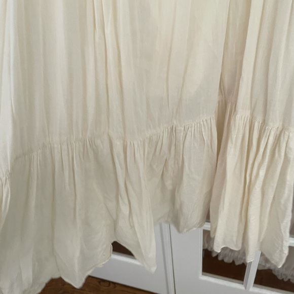 Loup Charmant 100% Cotton Cream Tie Back Midi Dress - Picture 4 of 11